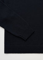 Farah sweater highland wool Black Navy
