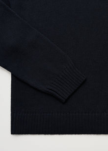Farah sweater highland wool Black Navy