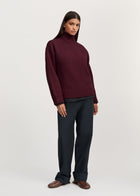 Farah sweater highland wool Bordeaux