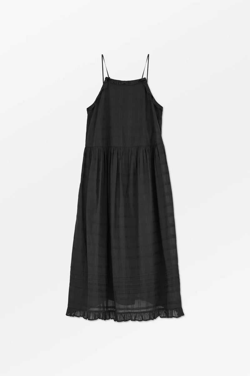 Fiore Strap Dress, Black