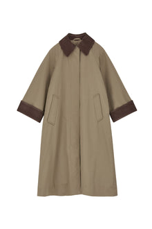 Gaby Coat, Taupe Brown