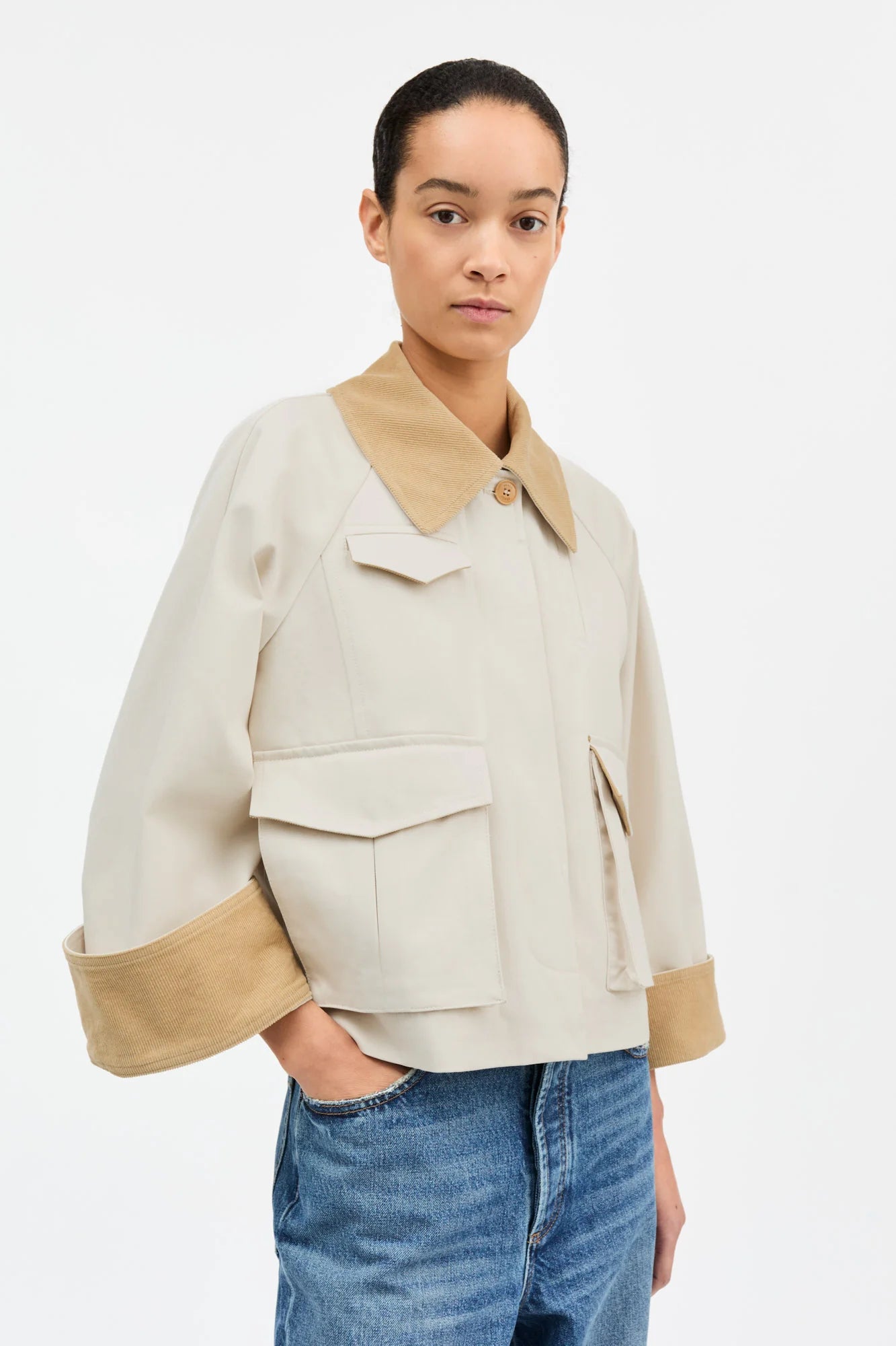 Gaby Summer City Jacket, Dusty White
