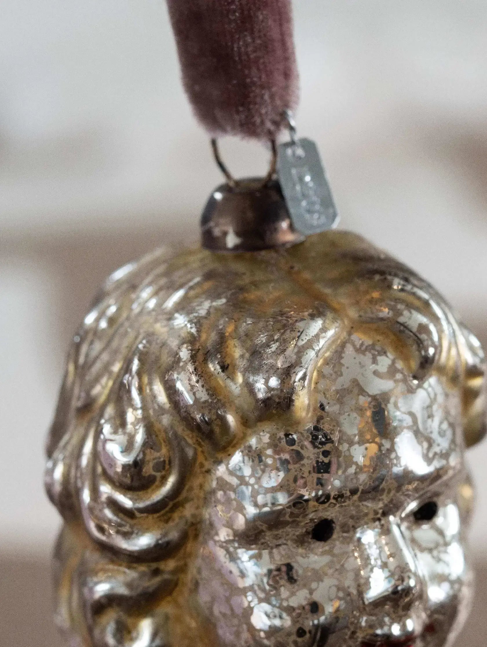 Glas 'Guldlok' Jule ornament