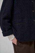 Hill ls wool jacket, Dark Navy