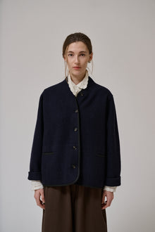 Hill ls wool jacket, Dark Navy