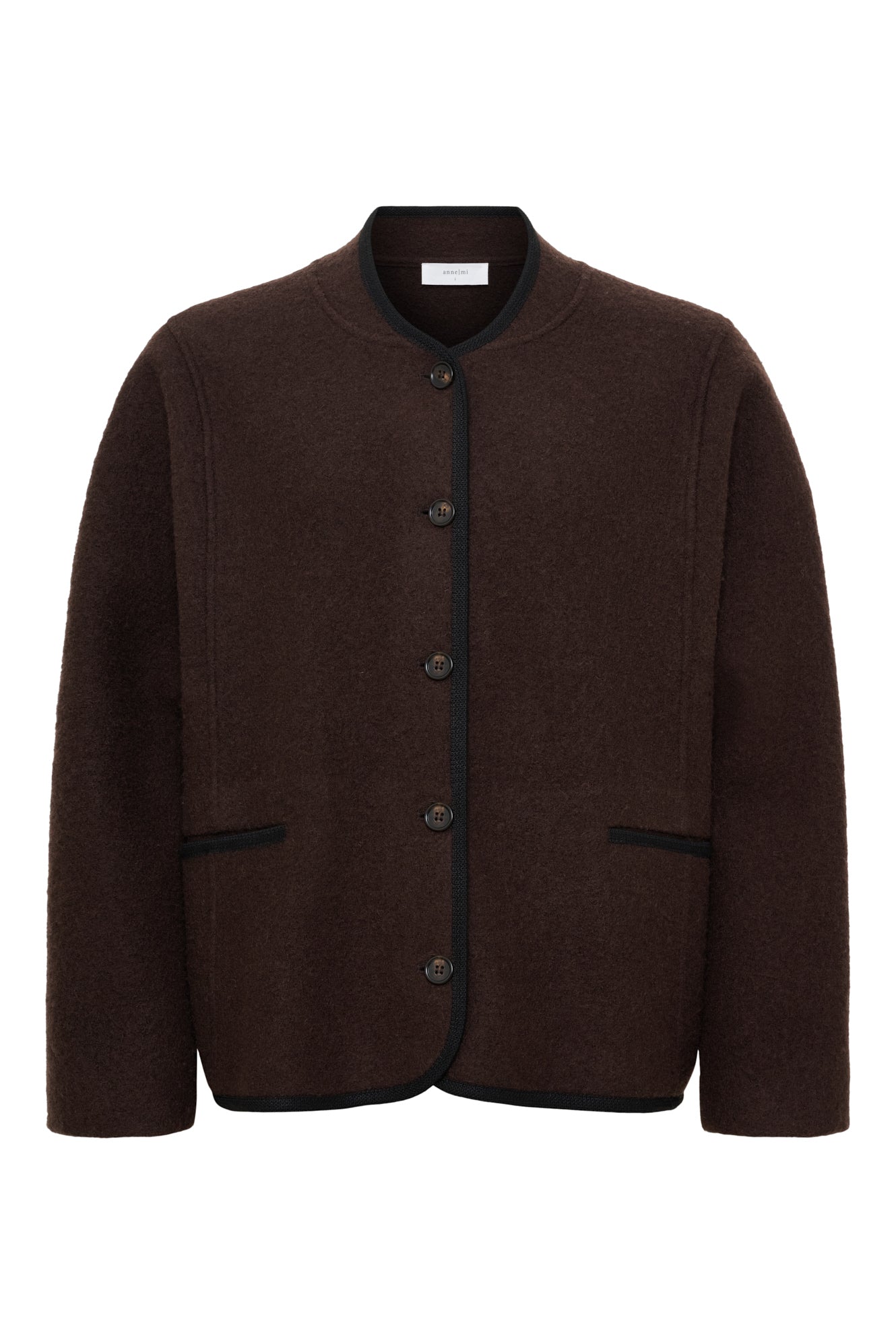 Hill ls wool jacket, Dark Brown