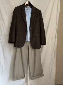 Magrethe LS Tie Top, Light Blue