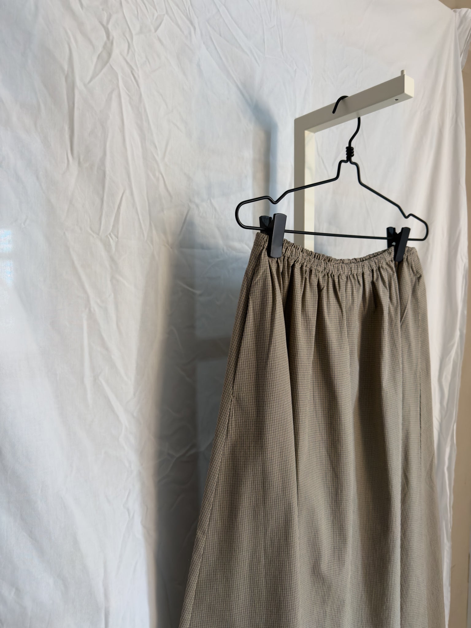 Bianca HW Below Knee Skirt, Check