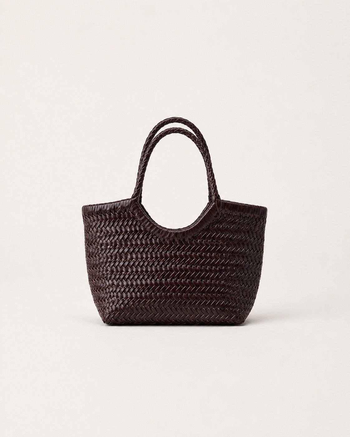 Håndflettede mini taske