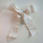 Ivory sløjfe af håndfarvet Grosgrain bånd