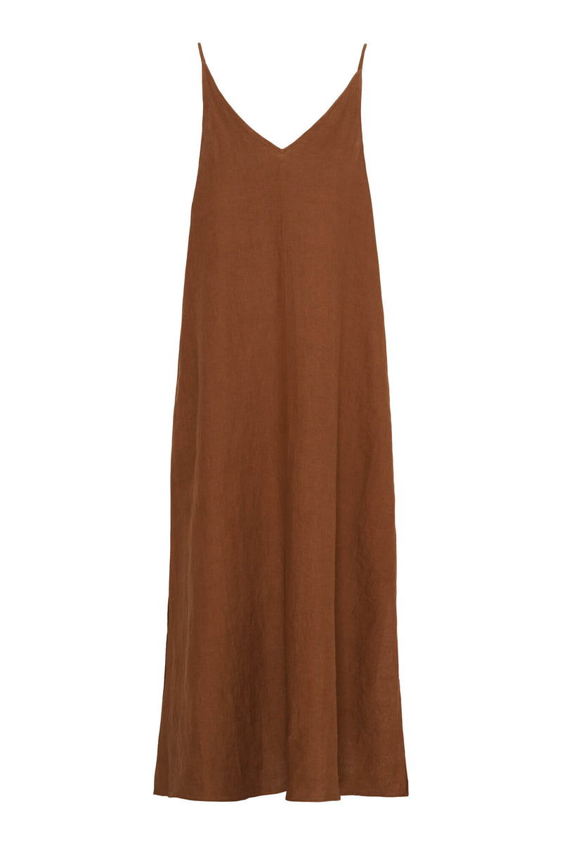 Jose SL Long Dress, Cambridge Brown