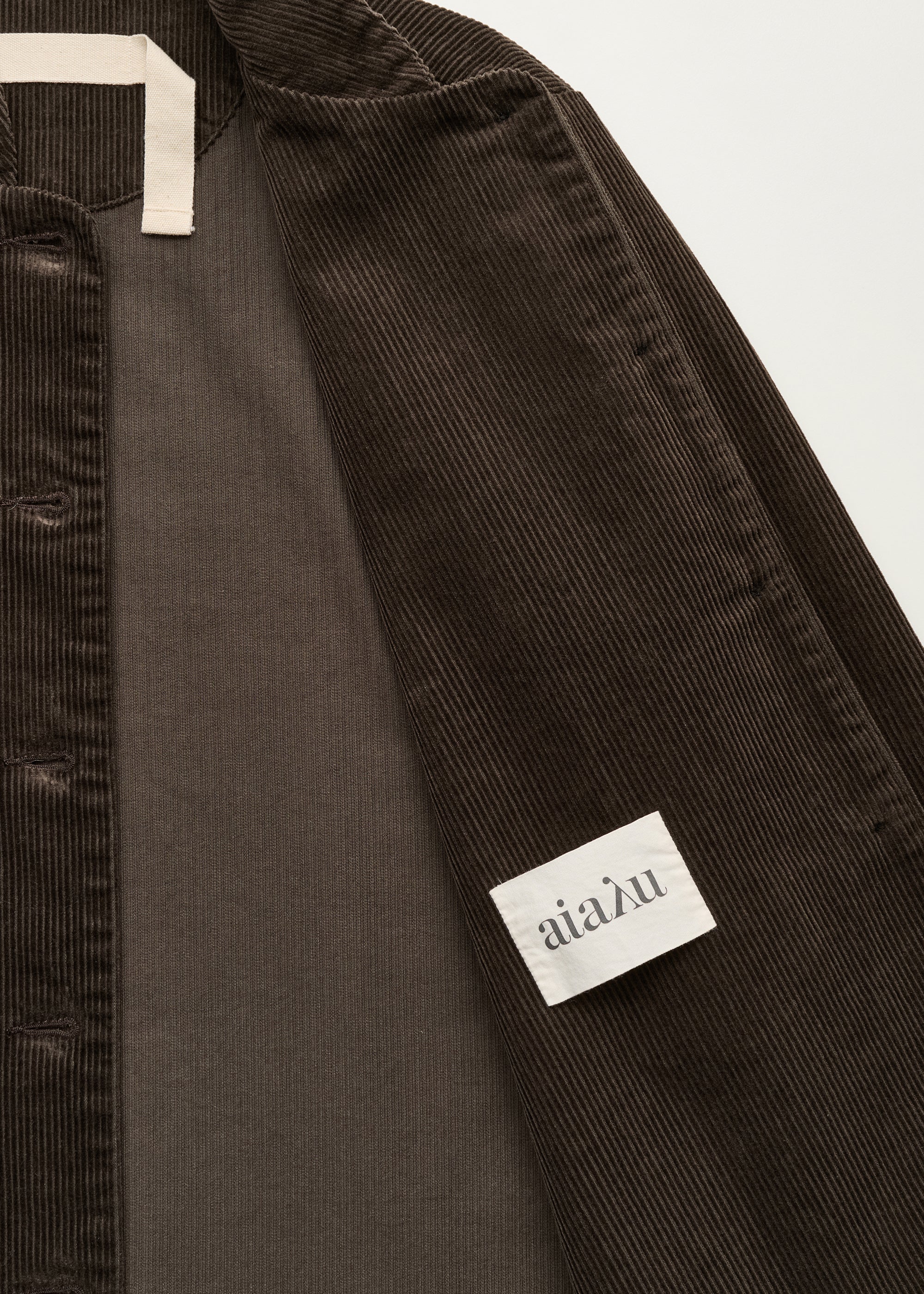 Jacy Jacket Corduroy Smokey Brown detalje