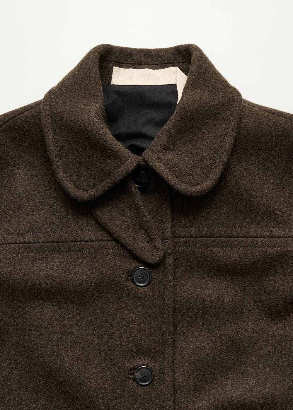 Jamie jacket loden – wool, Pure Dark Brown