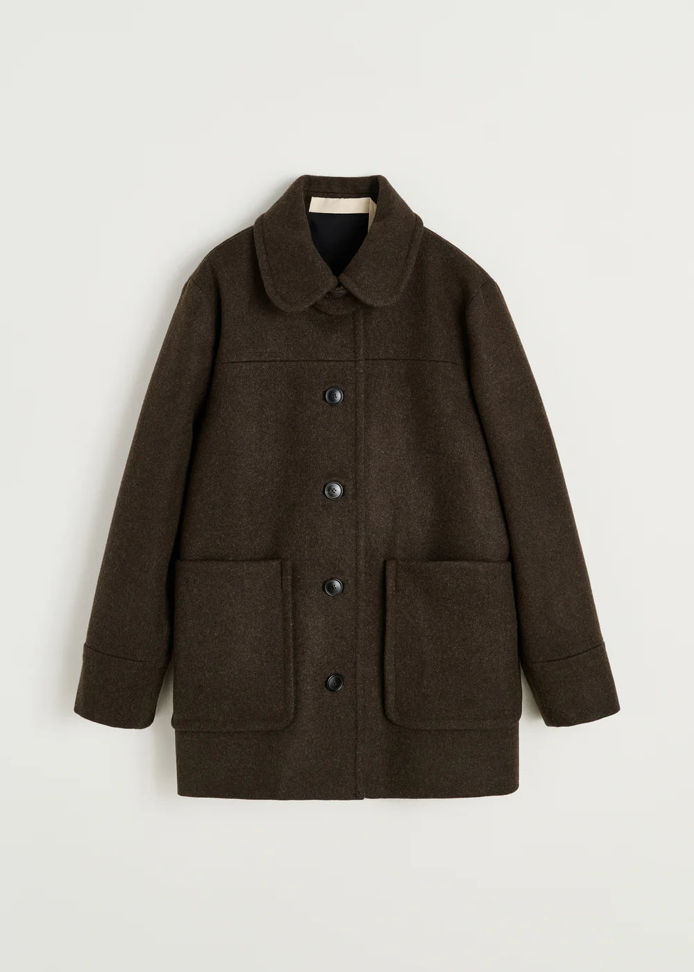 Jamie jacket loden – wool, Pure Dark Brown