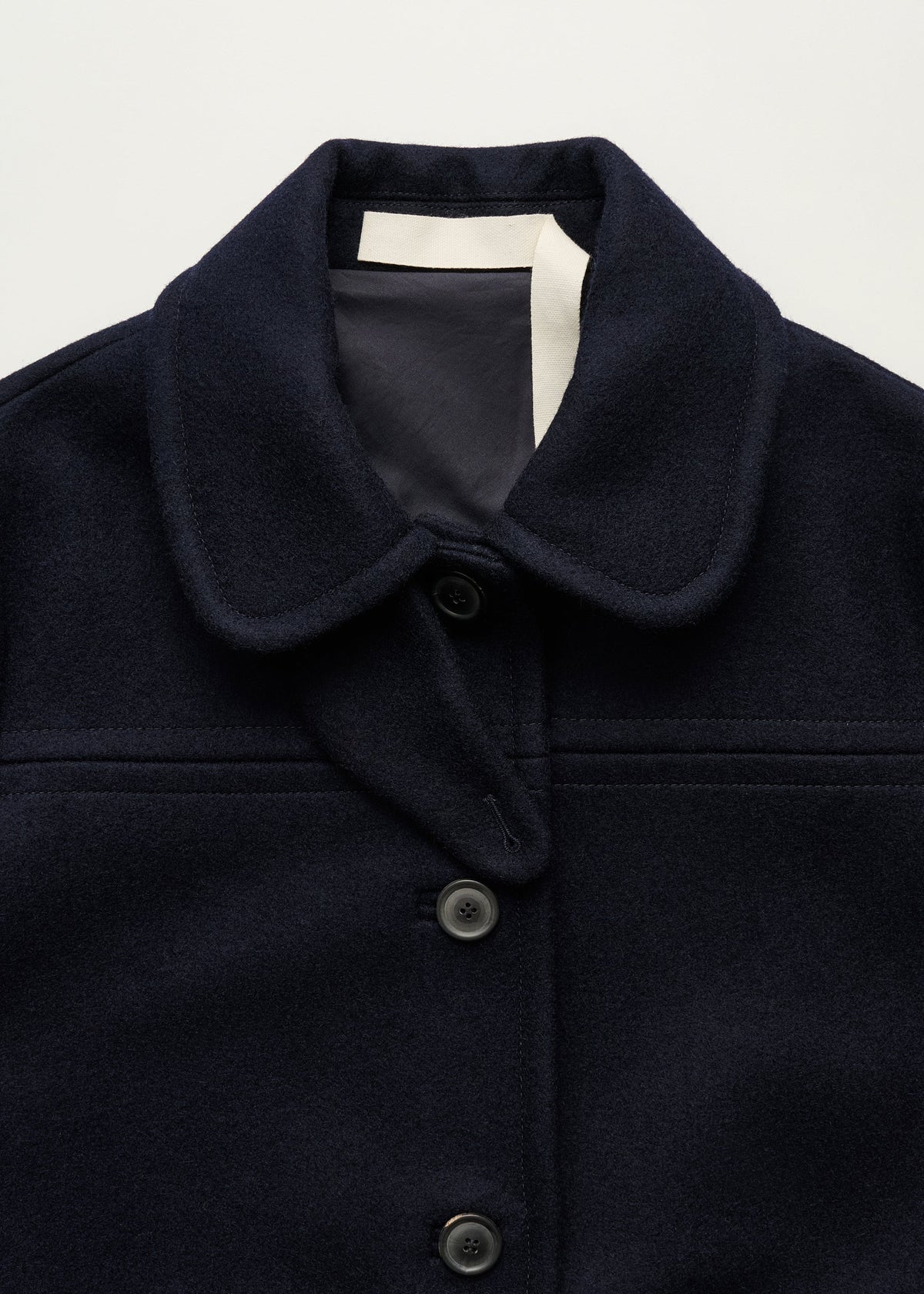 Jamie Jacket Loden i Navy – krave og knapper