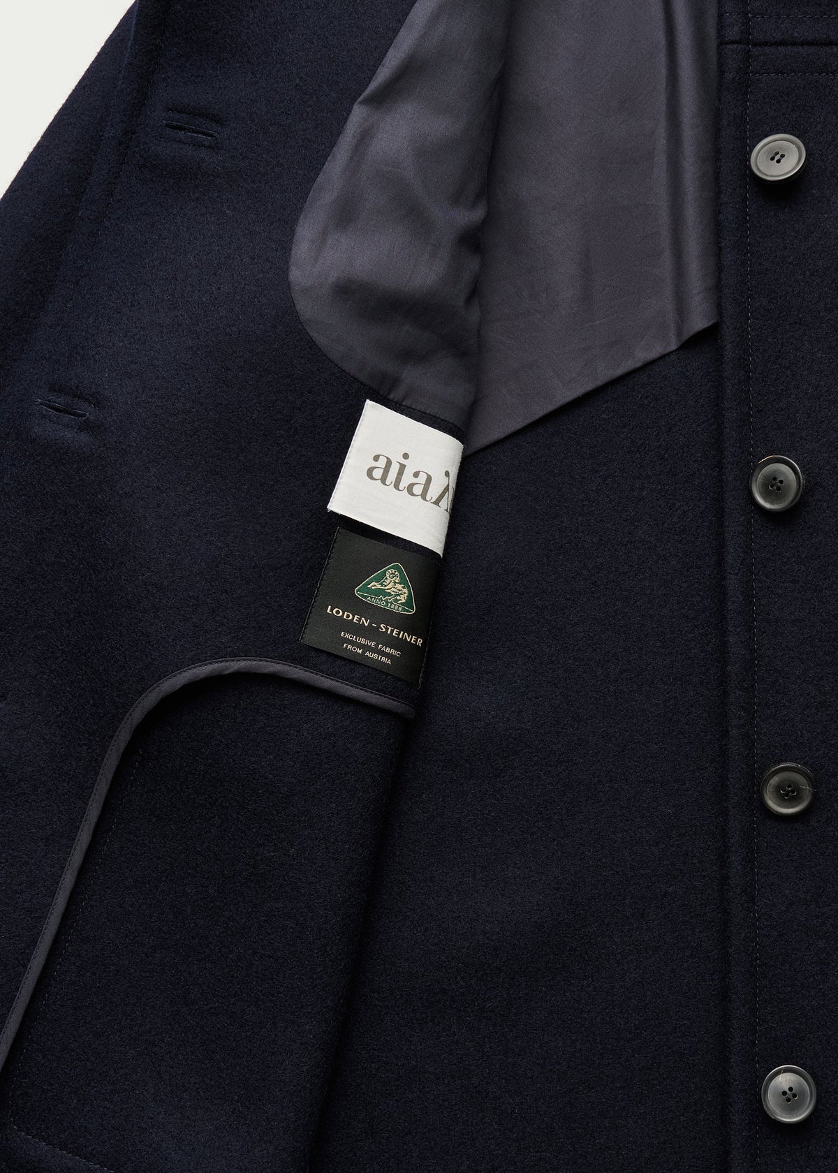 Jamie Jacket Loden i Navy – lomme