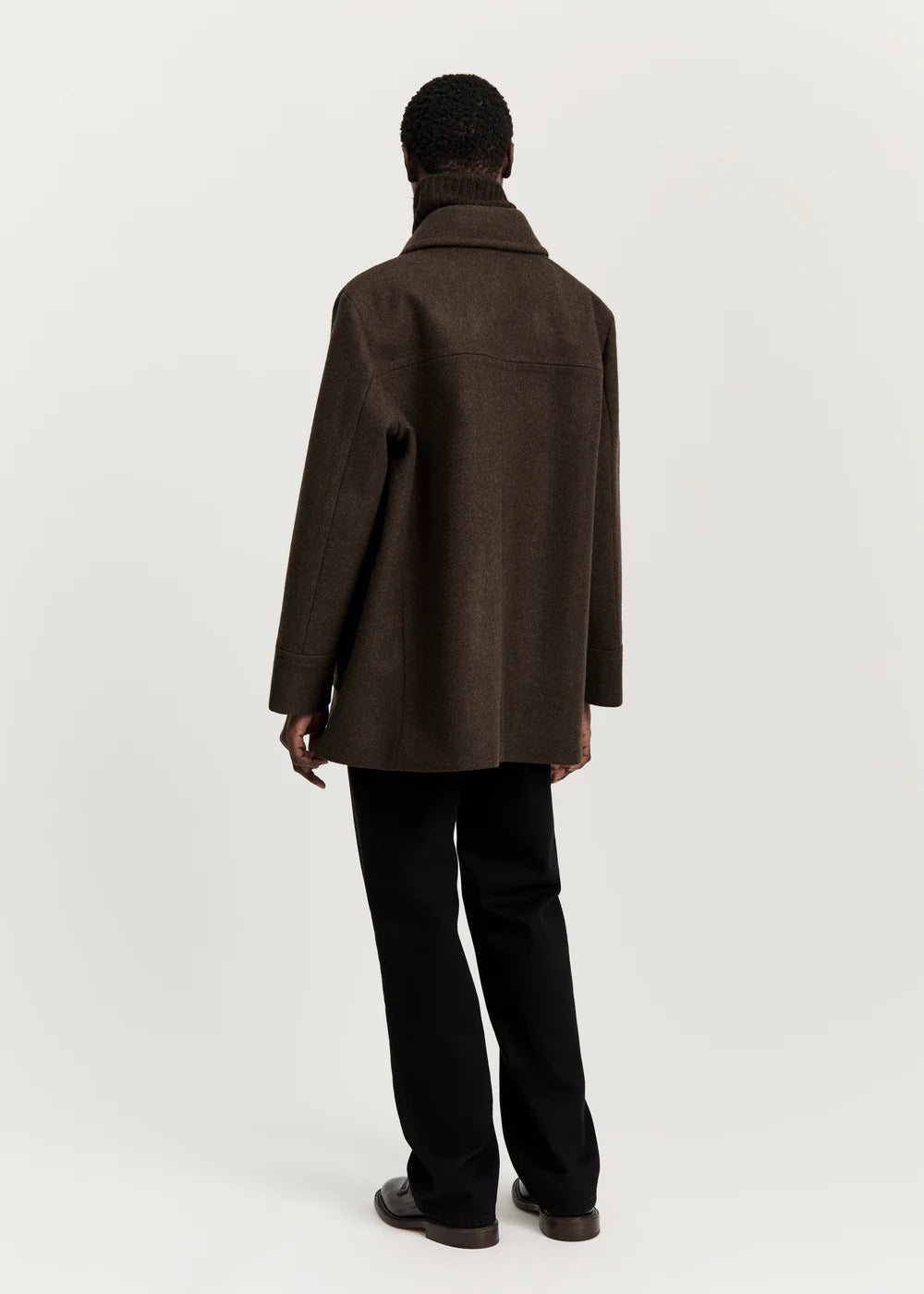 Jamie jacket loden – wool, Pure Dark Brown