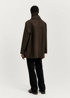 Jamie jacket loden – wool, Pure Dark Brown