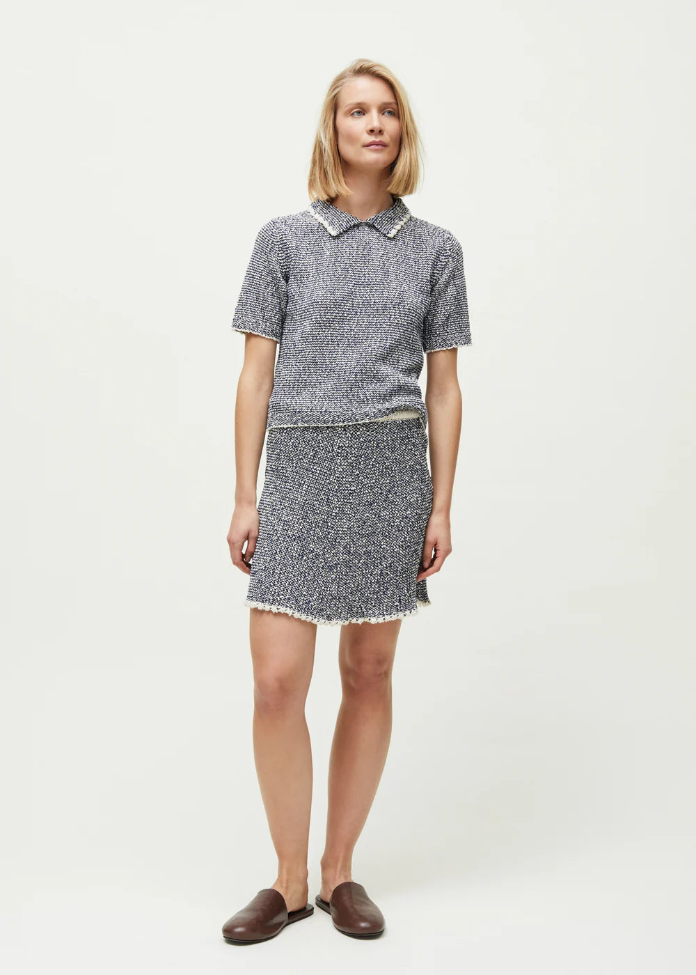 Jin Knitted Skirt, Mix Nature