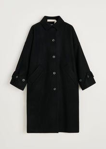 Jo Coat Loden i Black – produktbillede