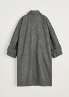 Jo Coat Loden i Pure Grey – detalje