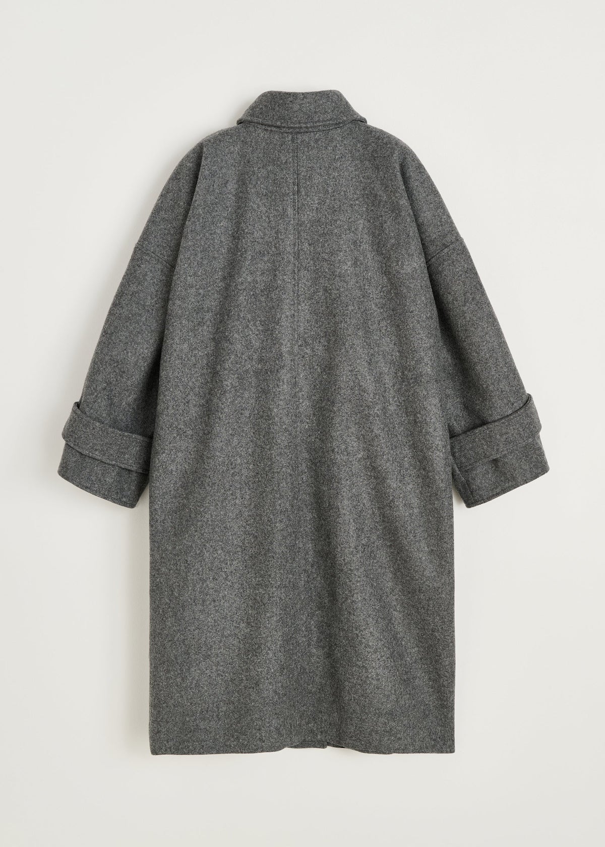 Jo Coat Loden i Pure Grey – detalje