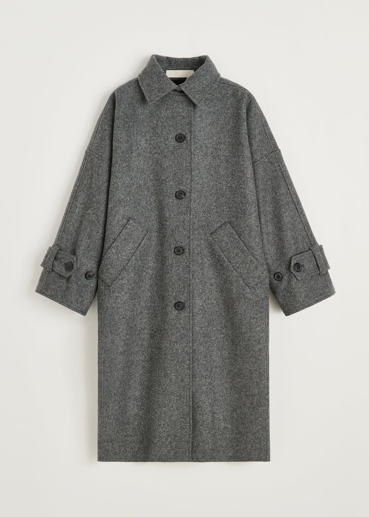 Jo Coat Loden i Pure Grey – produktbillede