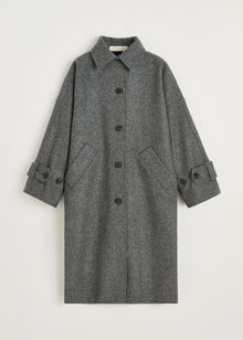 Jo Coat Loden i Pure Grey – produktbillede