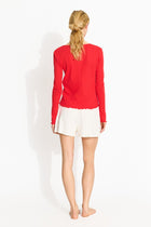 June Cardigan, Bright Red