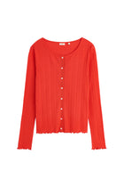 June Cardigan, Bright Red