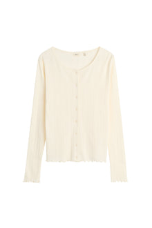June Cardigan, Ecru