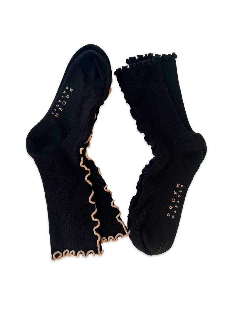 Kusama Socks 2 pack, Black