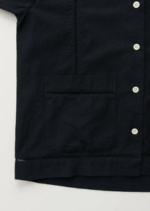 Lucie shirt waffle, Navy