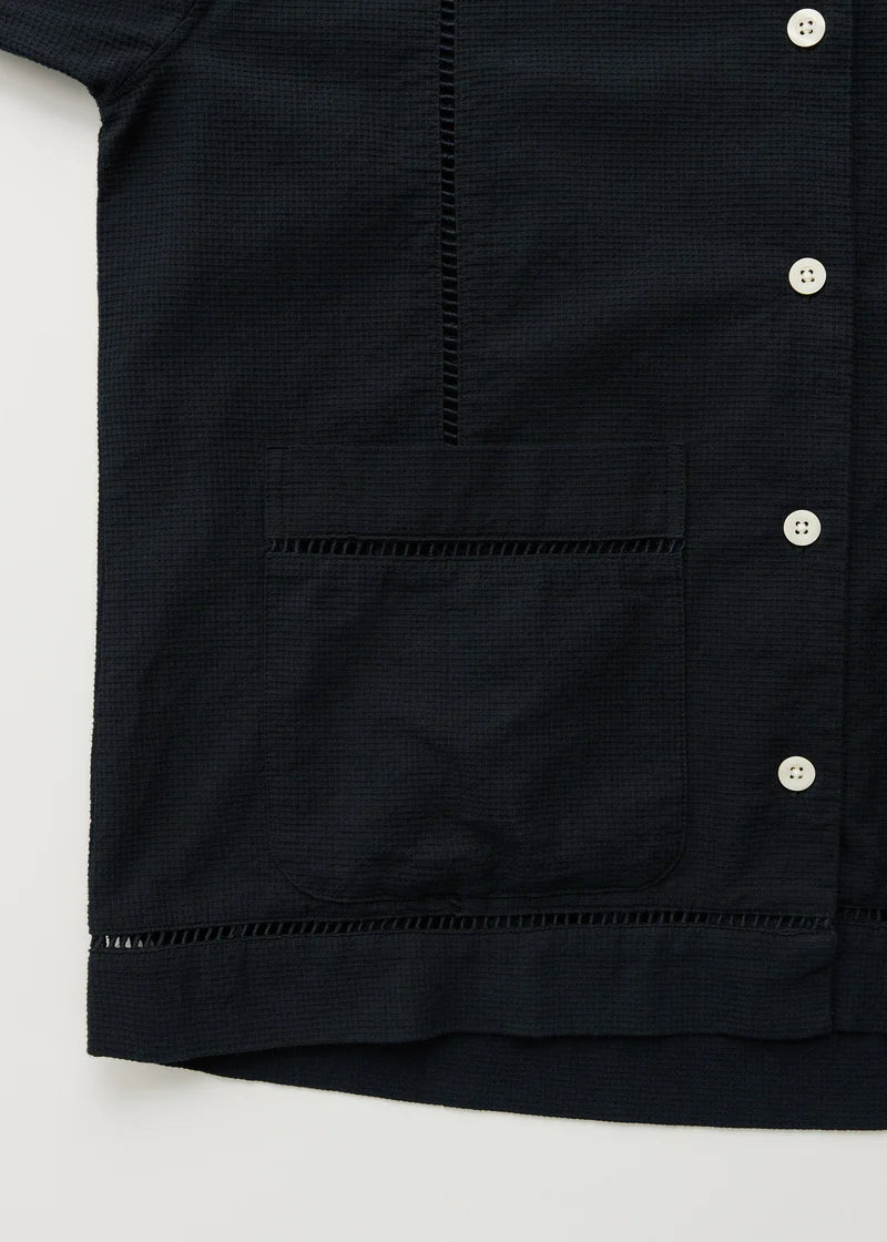 Lucie shirt waffle, Navy