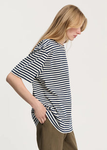 Lui Circular Striped Tee, Mix Night