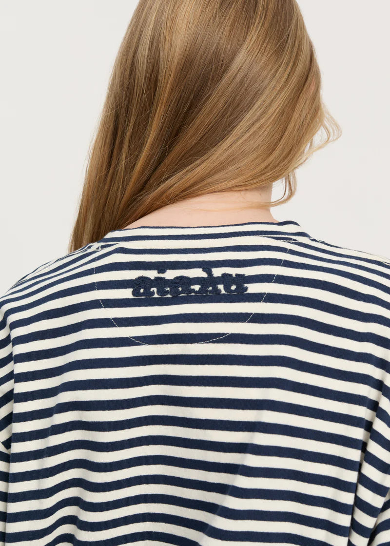Lui Circular Striped Tee, Mix Night