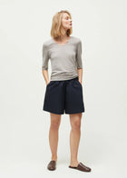 Lulu Poplin, Black Navy