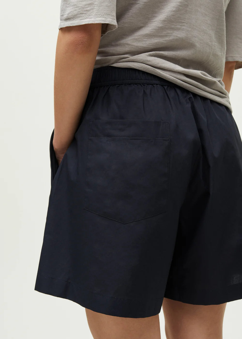 Lulu Poplin, Black Navy