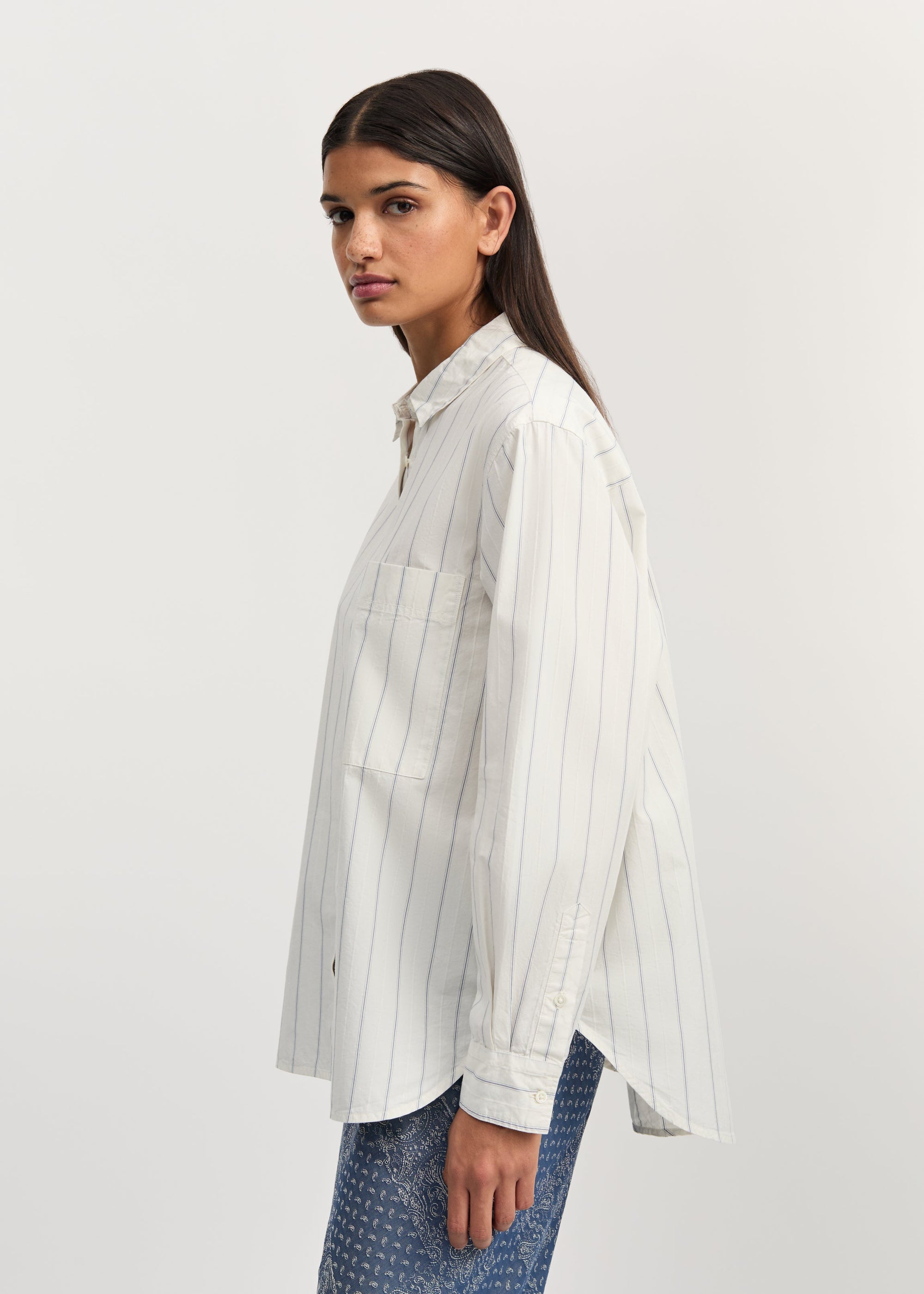Lynette Shirt Champetra 3203, Mix French Blue