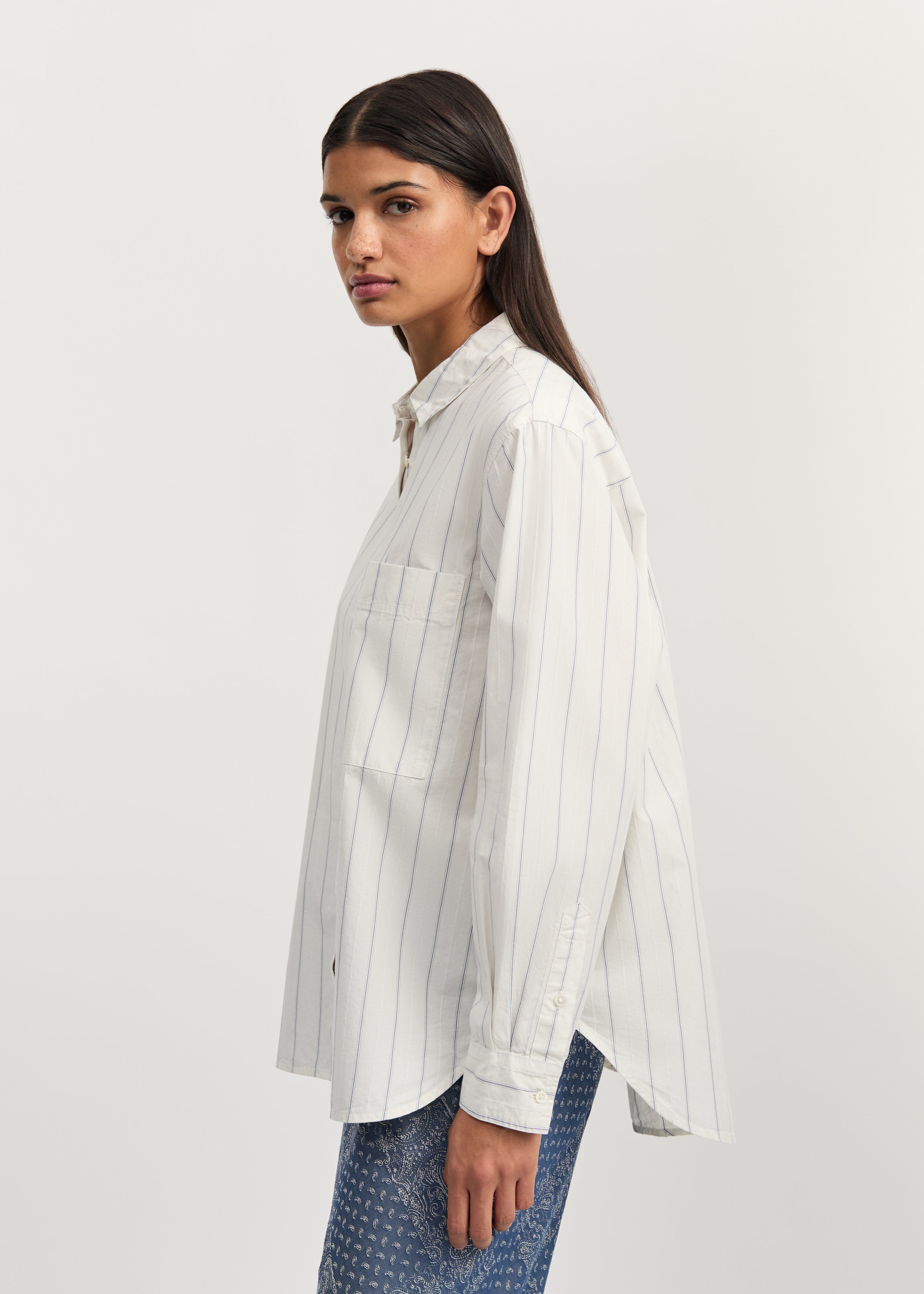 Lynette Shirt Champetra 3203, Mix French Blue
