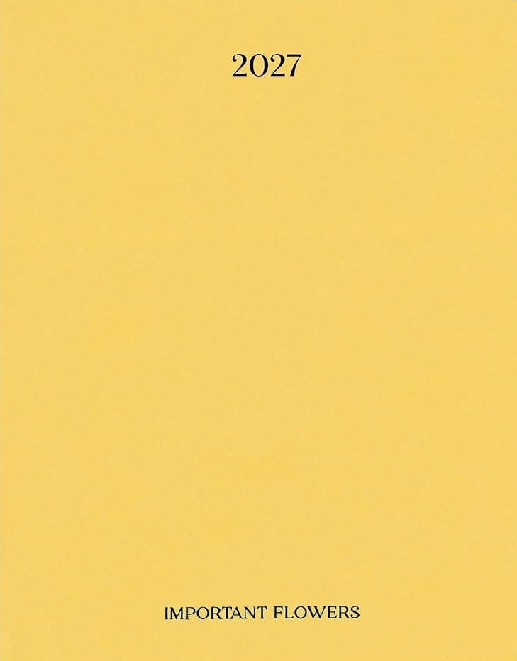 The Important Flowers Planner 2027 kalender forside