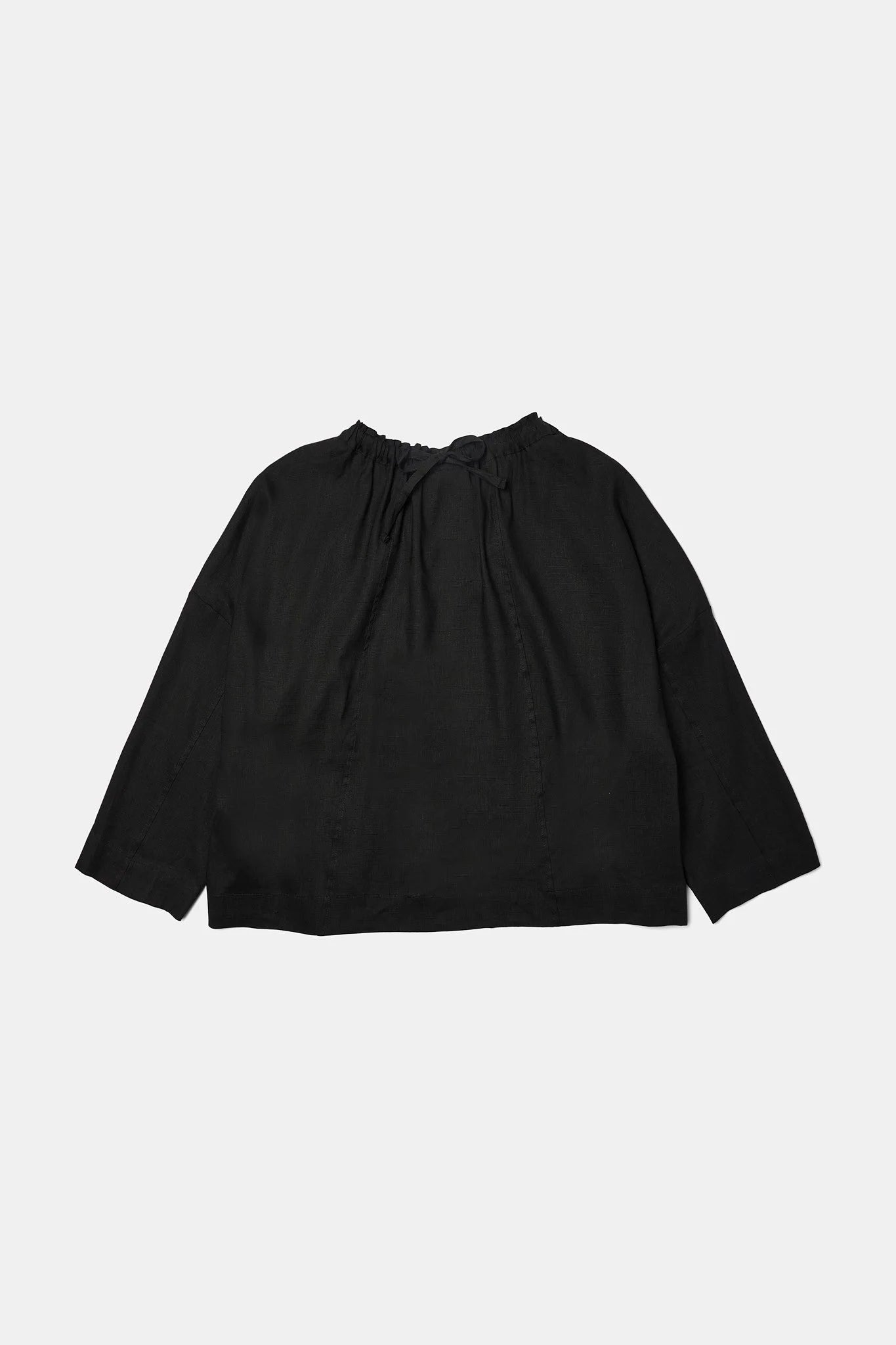 Magrethe LS Tie Top, Black