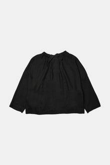 Magrethe LS Tie Top, Black