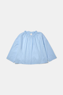 Magrethe LS Tie Top, Light Blue