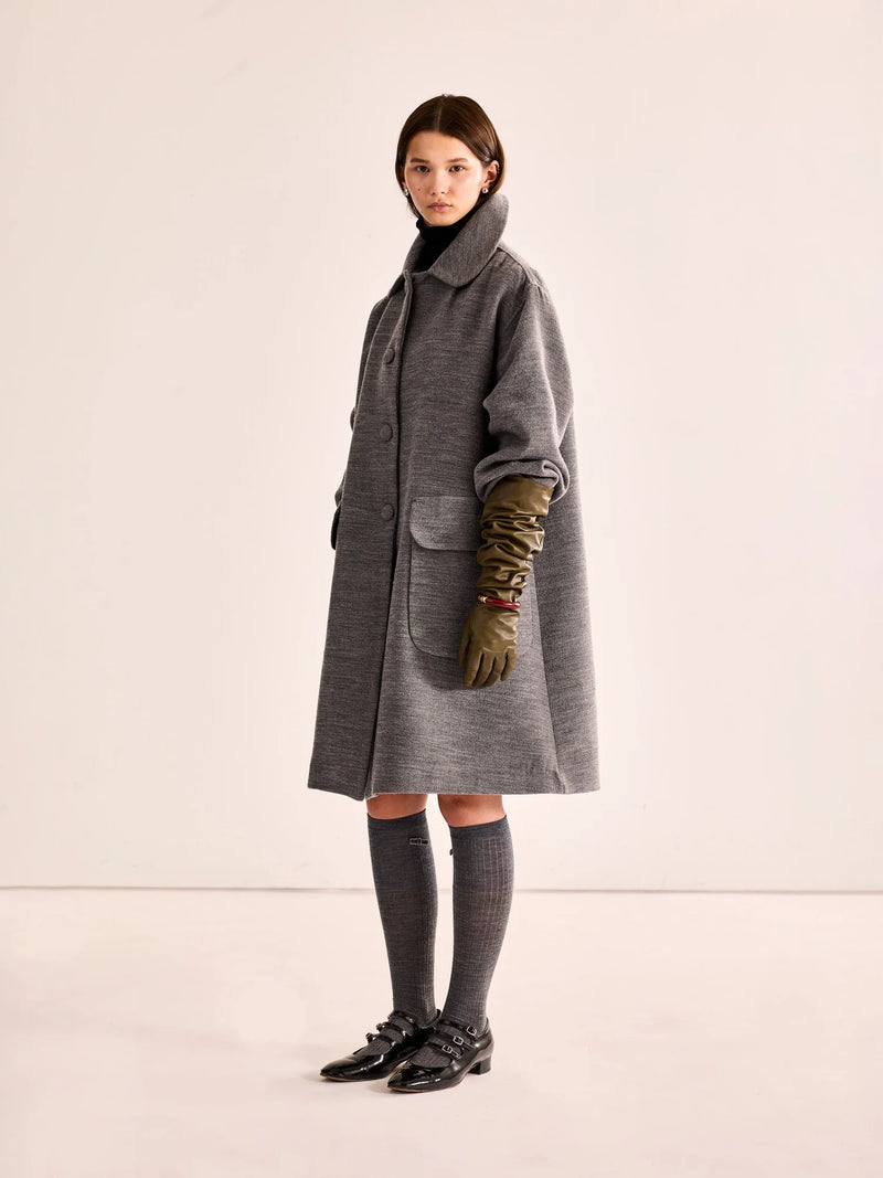 Astrid Long Coat, Grey