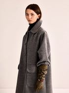 Astrid Long Coat, Grey