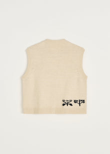 Macha vest i Mix Pure Ecru – detalje