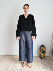 Maddie bluse sort styling