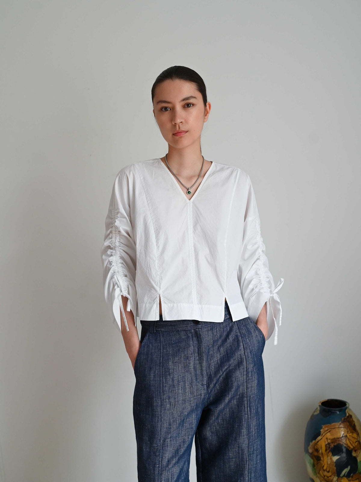 Maddie bluse hvid styling