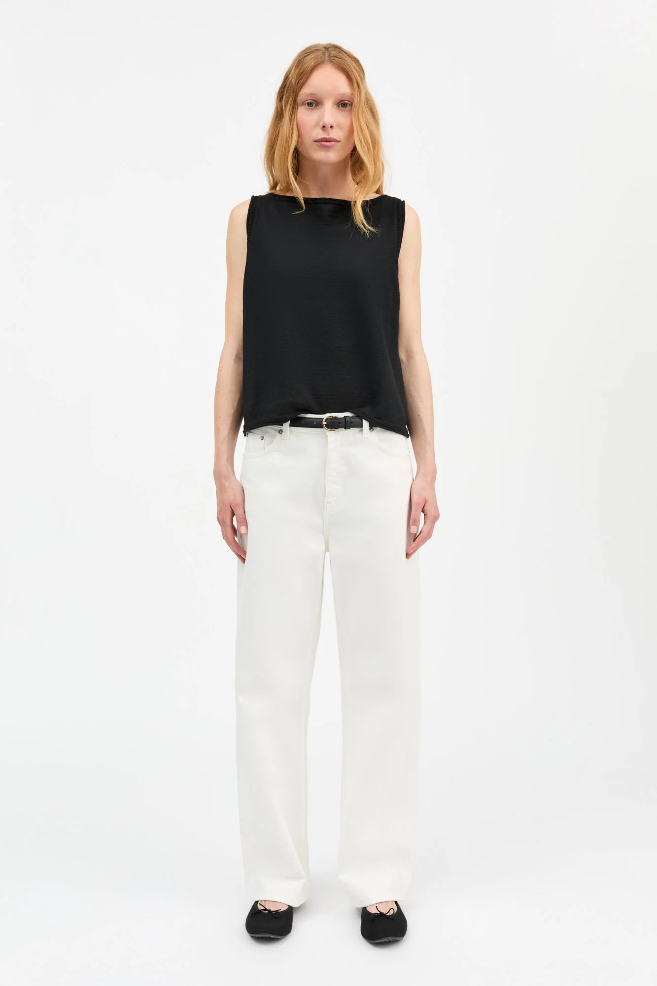 Maddy Straight Jeans, Off White